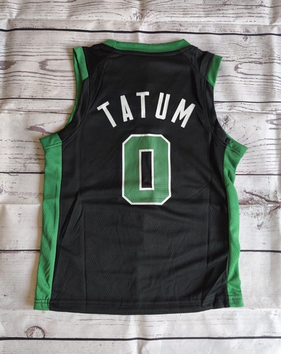 Sport Performance Boston Celtics Top & Shorts Black 0 Tatum Youth XS Age 6-7 - Picture 3 of 12
