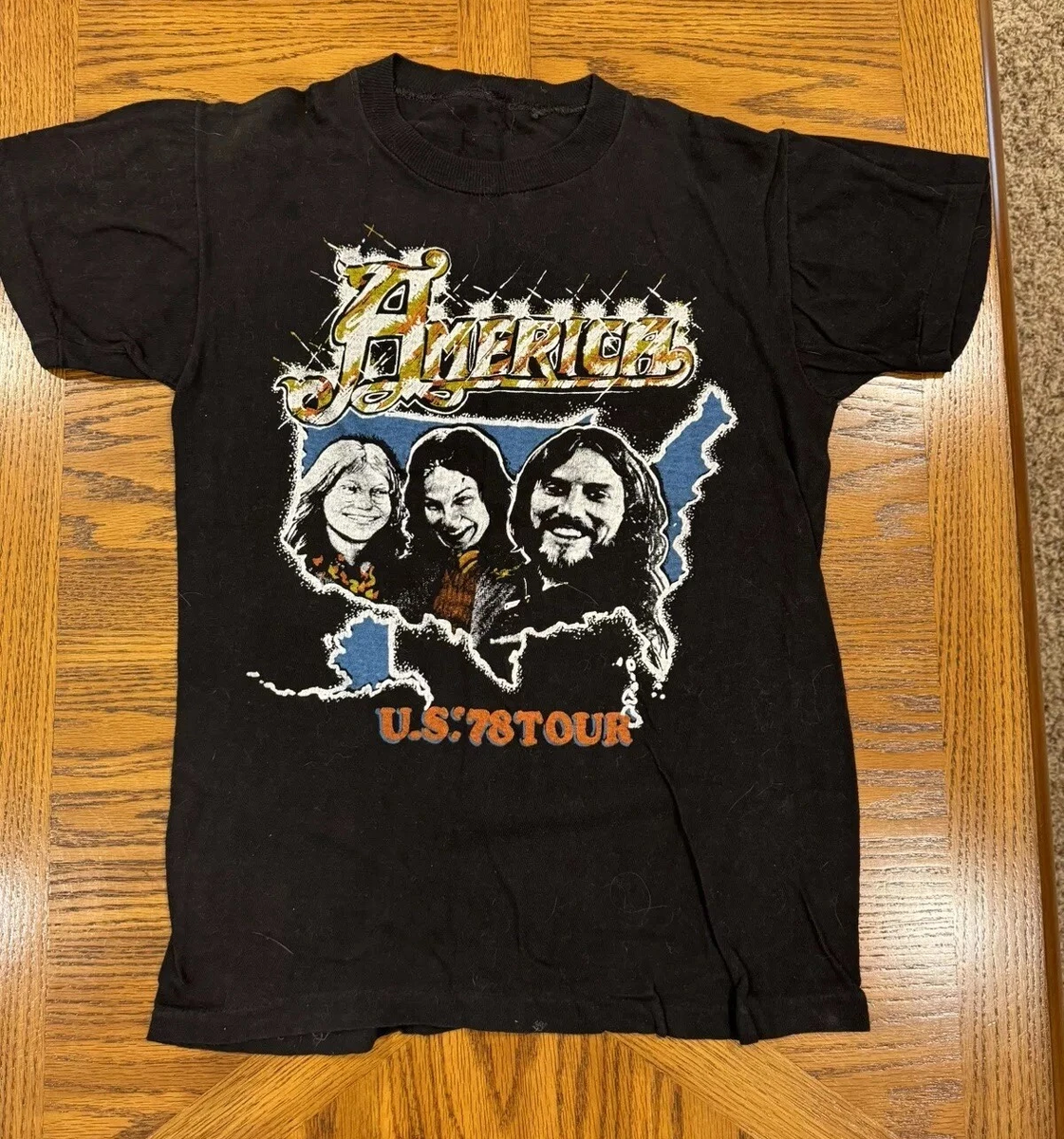【US古着✨BABY L✨NORTH AMERICA TOUR✨2XL】 Vintage America Band 1978 U.S. Tou T-shirt All Size S to 5XL ZL289