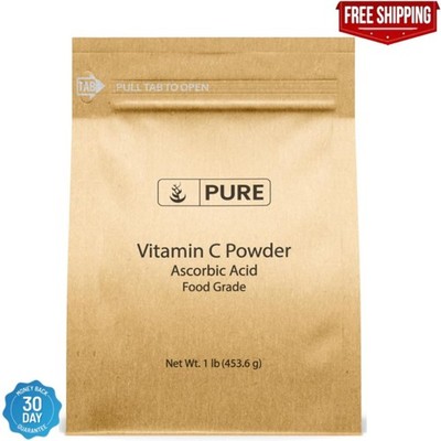 Pure Vitamin C Powder (1 lb) Eco-Friendly Packaging, Ascorbic Acid, DIY Skin