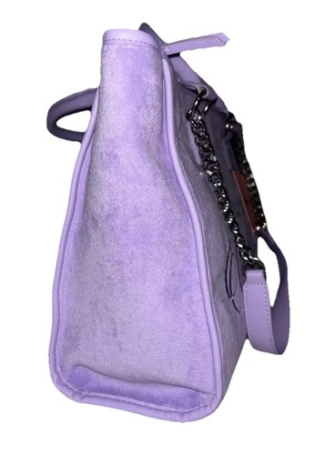Juicy Couture Lavendel Lila Diamant Strand Couture Beuteltasche Groß Neu mit Etikett - Bild 3 von 4