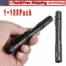 1-100 Small LED Flashlight Torch Penlight For Dentist Camping Hiking Pocket Lamp