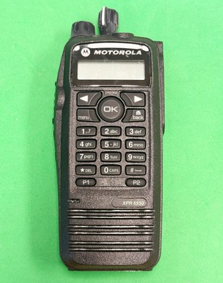 Motorola XPR6550 Digital Portable Radio AAH55QDH9LA1AN UHF 403-470 Mhz