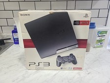 SONY PLAYSTATION 3 SLIM PS3 120GB BLACK CONSOLE TESTED WORKING CECH-2001A READ