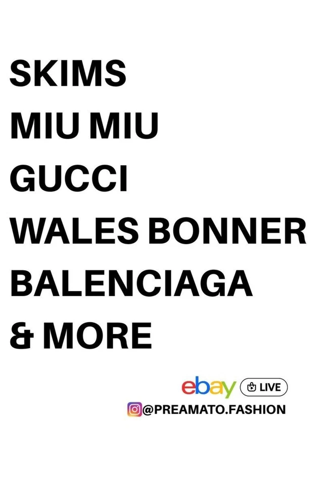 £1 STARTS - MIU MIU, SKIMS, WALES BONNER, BALENCIAGA