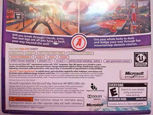 Kinect Adventures! Xbox 360 Game Tested w/Manual - Picture 3 of 9