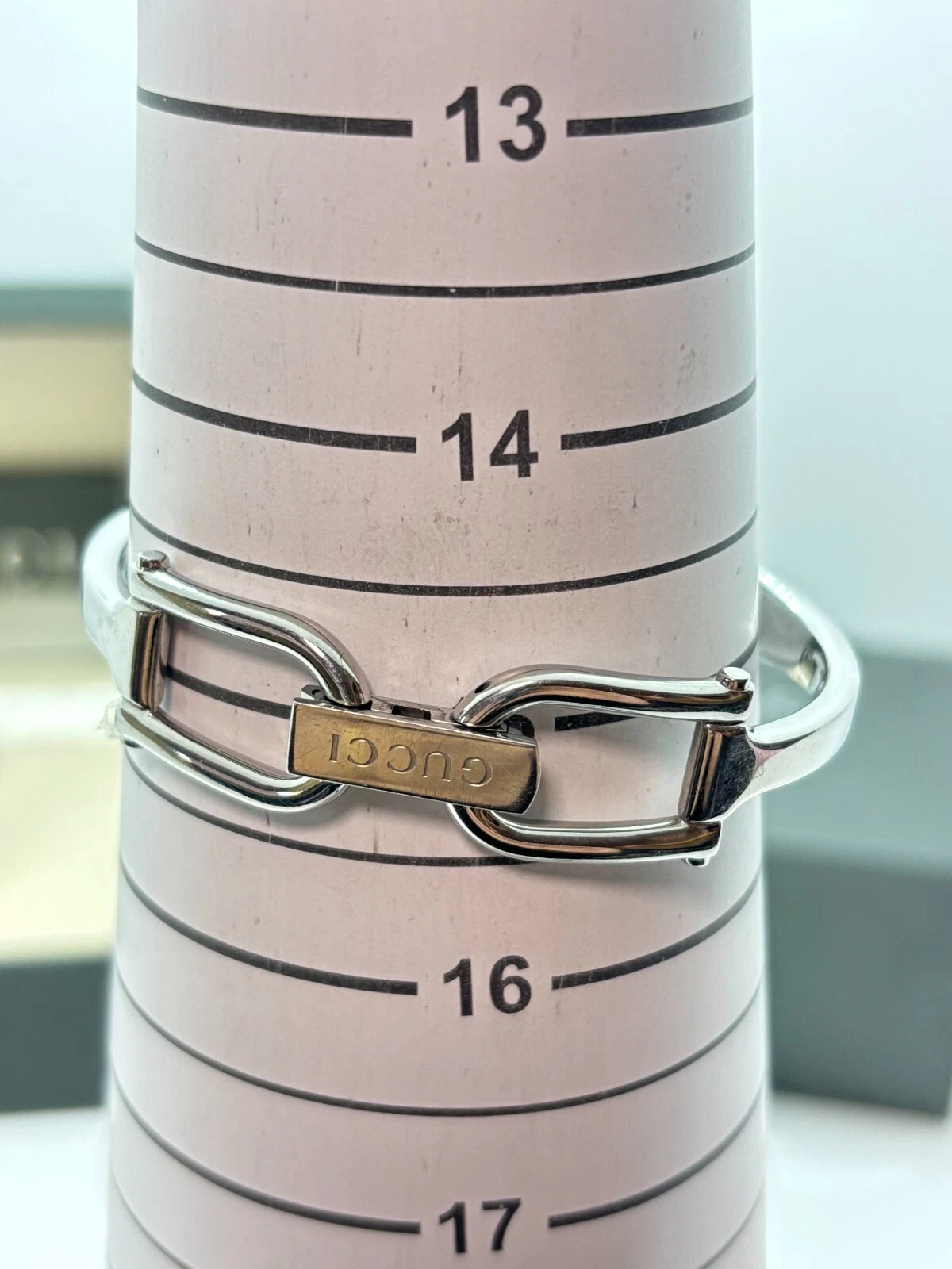 [Exc+5 avec boite] Montre Vintage GUCCI 1500L Cadran Argent Rose Occasion Fonctionne F/S