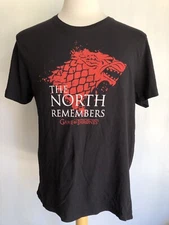 GAME OF THRONES (2016) Official HBO "The North Remembers" Men's T-Shirt Large