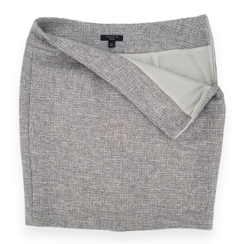 Ann Taylor Petite Business Casual Gray Wool Blend Tweed Pencil Skirt Size 12P - Picture 3 of 7