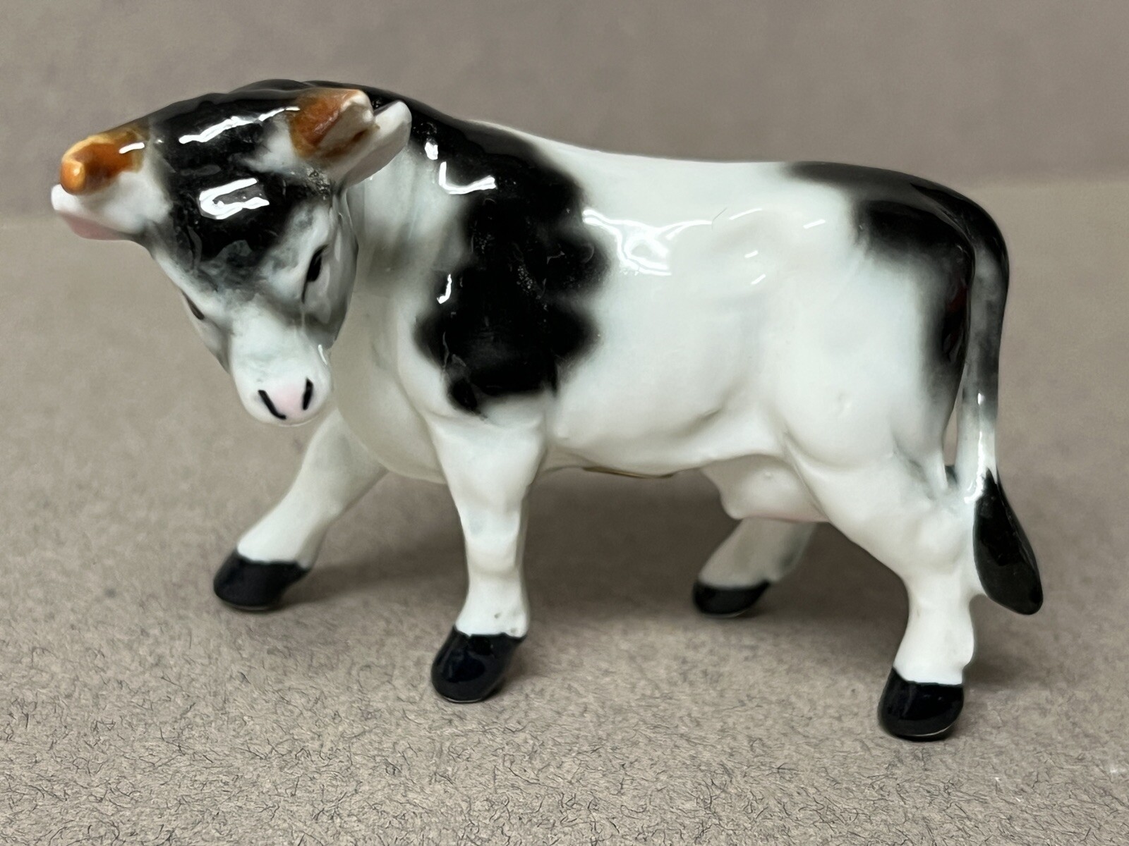 12-Vintage MINIATURE Porcelain/Ceramic Animals-Cow,Pigs,Dogs,Rabbit,Hen,Duck,Etc