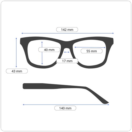 LUCKY BRAND D109 Pink Tortoise Brown Square Full Rim Eyeglasses 55-17-140 B:40 - Picture 9 of 11