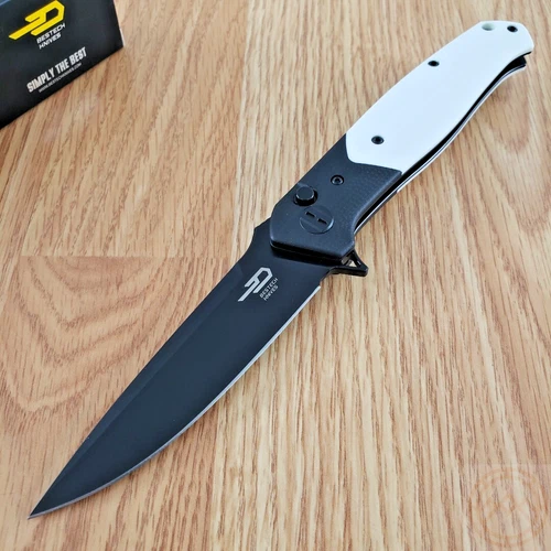 Bestech Knives Swordfish Folding Knife 4" Black 14C28N Steel Blade G10 Handle