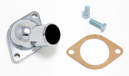 Water Neck; SB and BB Fits Chevy Early Model; (Gasket Seal); -CHROME