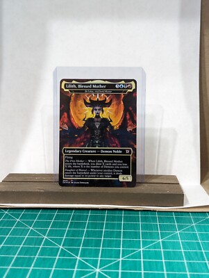 Be'lakor, the Dark Master (Lilith) Foil Custom sticker on bulk MTG Diablo 4