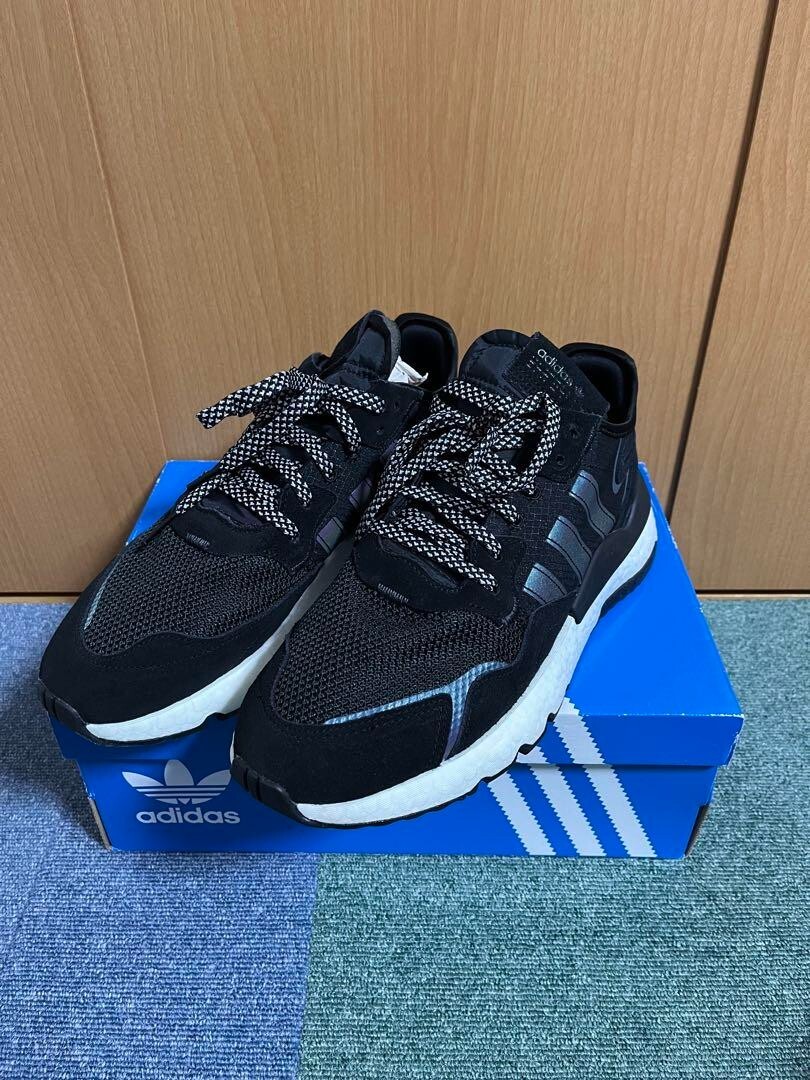 Adidas Originals Sneakers Shoes Nite Jogger Black Size Men display picture 2
