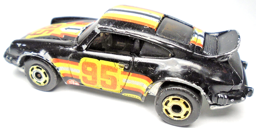 1974 HOT WHEELS P-911 PORSCHE 911 CARRERA #95 BLACK 1:64 DIECAST 2.75" RACE CAR - Picture 3 of 6