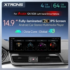 14.9" 64G Android 8Core Car Stereo Radio GPS Navi WIFI For Audi Q5 SQ5 2017-2020