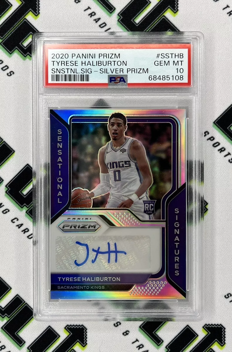 2020-21 Prizm Tyrese Haliburton SILVER SENSATIONAL SIGNATURES AUTO ...