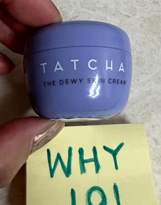 Tatcha The Dewy Skin Face Cream Purple Rice Moisturizer .34oz/10mL Travel SZ $20