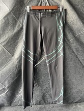 Women  s Champion Leggings Size M/L Black With Green Design Large