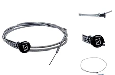 Universal Push Pull Choke Cable 237 63" Inner 60" Conduit HQ for Cars