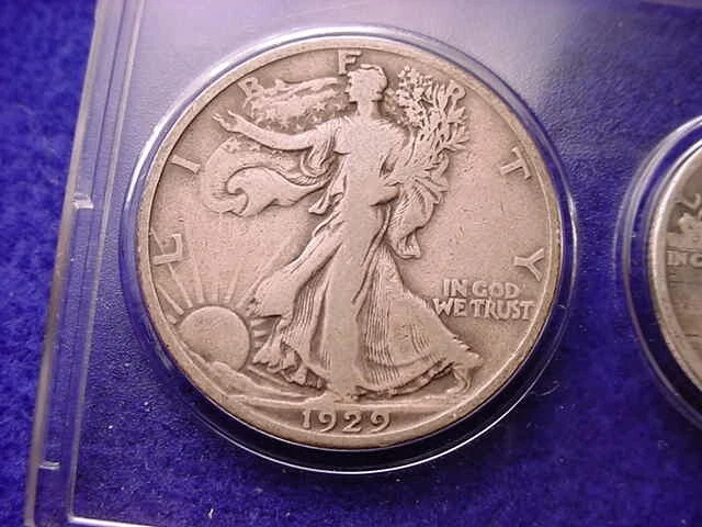 1929 DENVER NICE 5 COIN MINT SET GREAT 90% SILVER coins!    #12 - Image 3 of 4