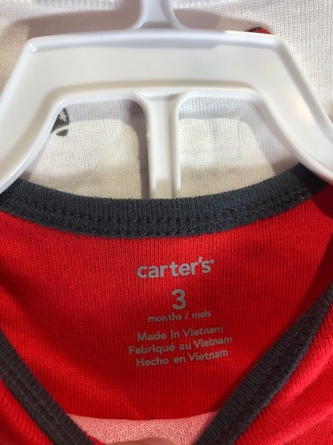 NUEVO CON ETIQUETAS-Carters 3 Meses 3 Piezas Niños "All-Stars, Dads Team" Mono Pantalones Deportes PB2 - Imagen 7 de 12
