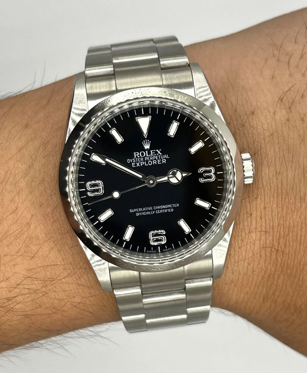 Meddele ankomme Plenarmøde UNPOLISHED Rolex Explorer 36mm 114270 | eBay