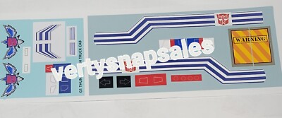 Transformers Repro Stickers MACHINE WARS OPTIMUS PRIME 