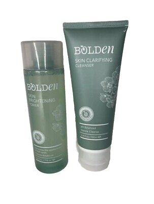 Bolden Cleansing Duo Bundle Oil Skin Dark Spots Blemishes Acne Improve Skin Tone