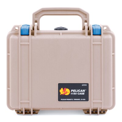 PELICAN 1150 デザートタン Desert Tan & Blue Pelican 1150 case. With Foam | eBay