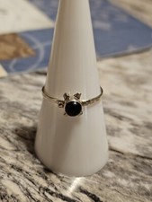 Sterling Silver 925 Black Onyx Ring Size 8
