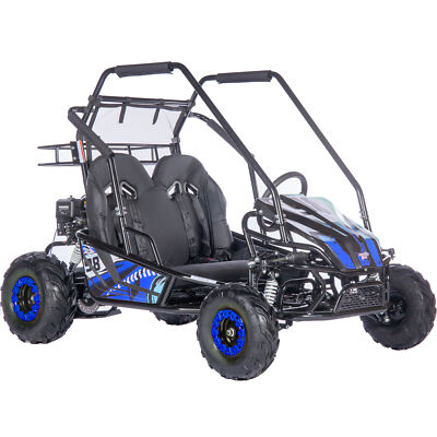 MotoTec Go Kart Mud XL 212cc 2 Seat Full Suspension in Blue