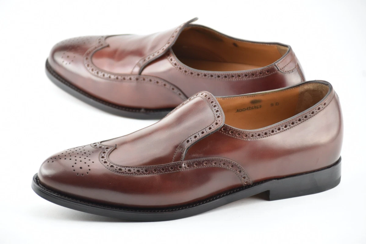 200th ANNIV $1500 MSRP | BROOKS BROTHERS 9D SHELL CORDOVAN WINGTIP LOAFERS SHOES