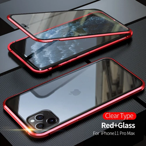 360 Magnetic Protection Privacy Double Glass Case For iPhone 16 15 14 Pro Max 13 - Picture 14 of 31