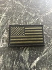 Subdued American Flag Patch 3.5” Black USA US Stars Stripes Jacket Hook Loop