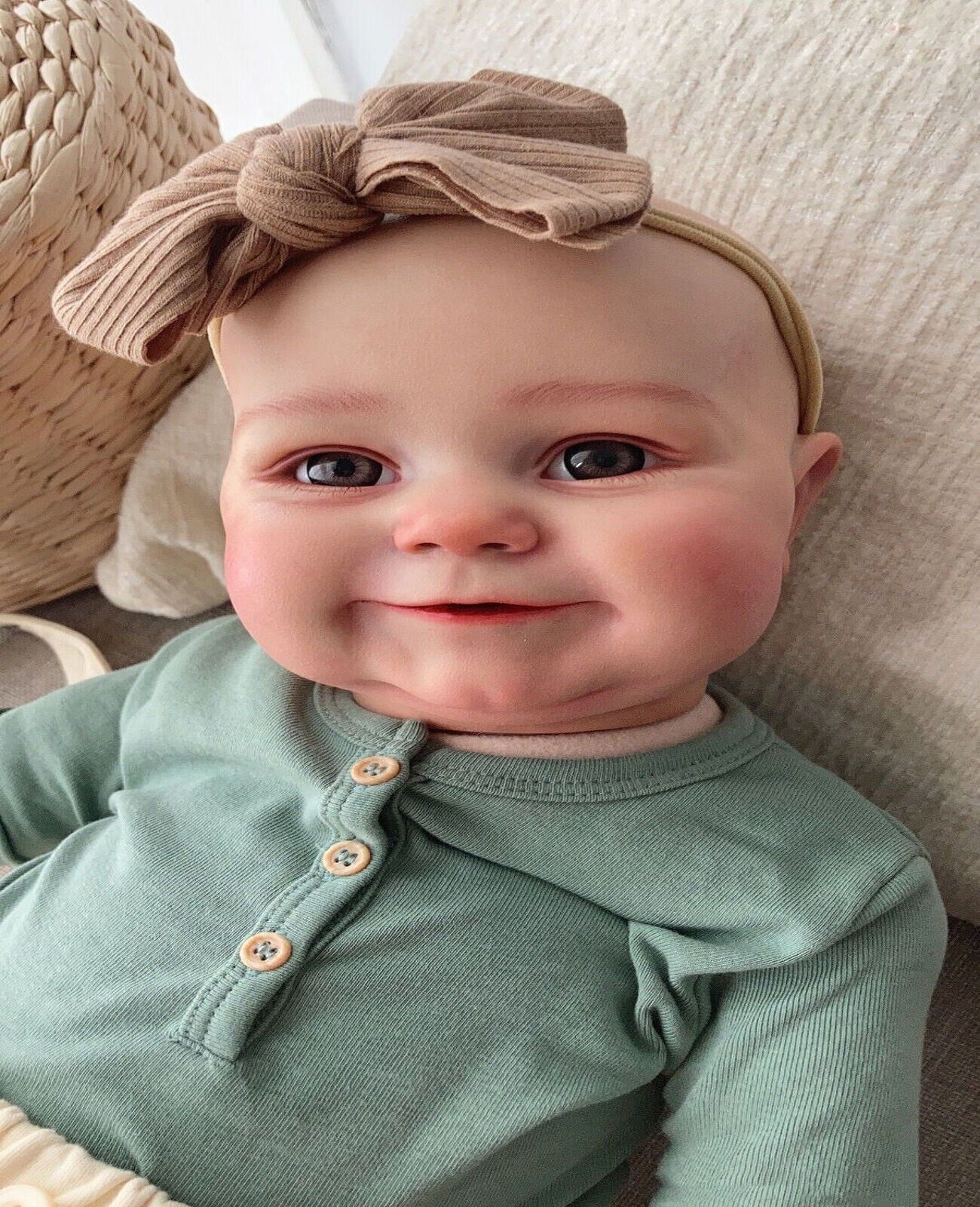 60CM Reborn Baby Puppe Realistisch Weich Silikon-Vinyl Newborn Xmas Geschenk DHL