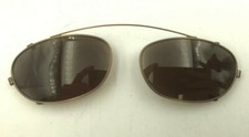 Vintage Calvin Klein 162C 575 Bronze Metal Oval Clip-on Sunglasses Frames Italy