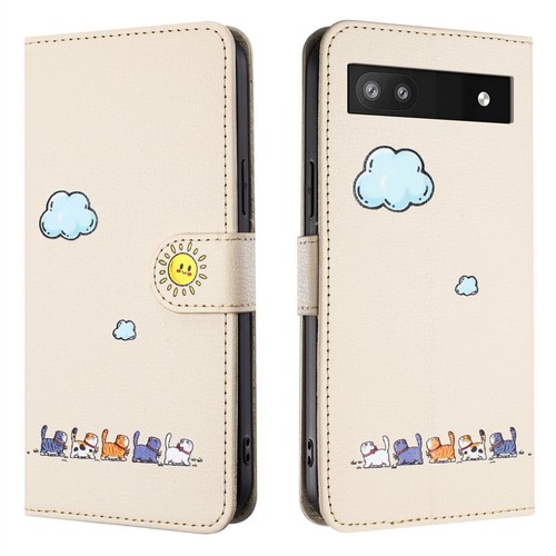 Cat Flip Leather Card Wallet Stand Phone Case For Google Pixel 7 8 Pro 6A 7A - Picture 27 of 46