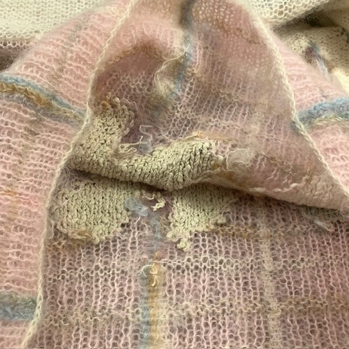 VTG Womens Sweater Handknitted Pastels Pink Argile Preppy Wool Ski Lodge Small - Picture 20 of 23