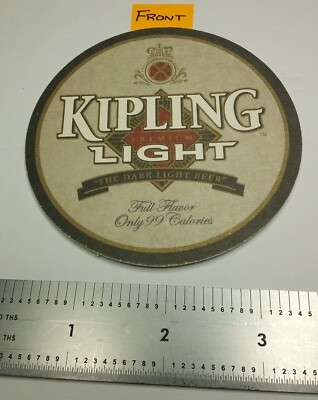 GENESEE BREWING CO of ROCHESTER NY, ''KIPLING LIGHT'' BEER COASTER.
