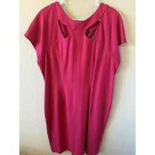 6th And Lane Dress Womens Size 18 Pink Cocktail Cutout Neckline Modern Party