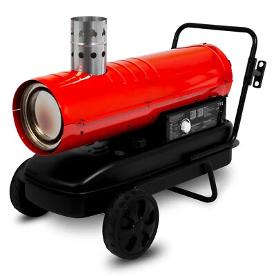 EBERTH Heizkanone 20 kW Indirekt Heizgebläse Diesel/Öl mit Abgasrohr 750 m³/h