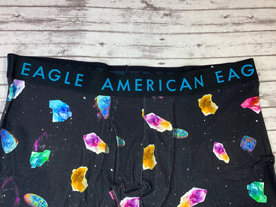 New Mens American Eagle Boxer Brief Sz XL 40-42 Black