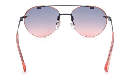 Diesel DL0351 91W Blue Round Metal Aviator Sunglasses Frame 55-16-145 DL0351 - Picture 3 of 3