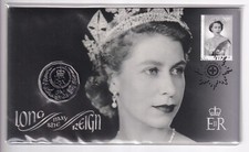 AUSTRALIAN PNC: 2015 50 CENT QUEEN ELIZABETH LONG MAY SHE REIGN COIN #M1834