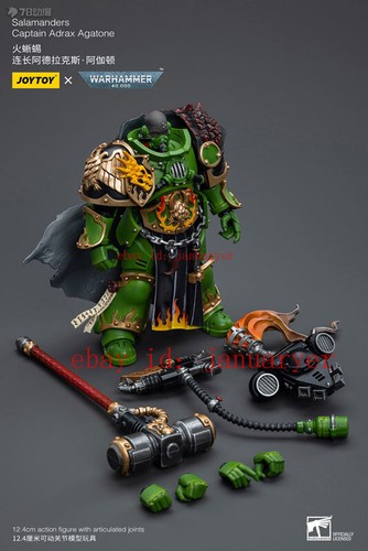 Perfect Joytoy 1/18 Salamanders Captain Adrax Agatone Action Figure New Toy - Picture 8 of 8