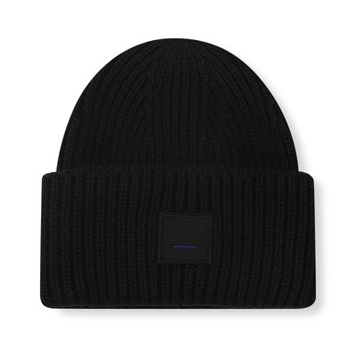 2025 Damen Acne1 Studios Mütze Beanie warm Strickmütze Damen Wintermütze Schwarz