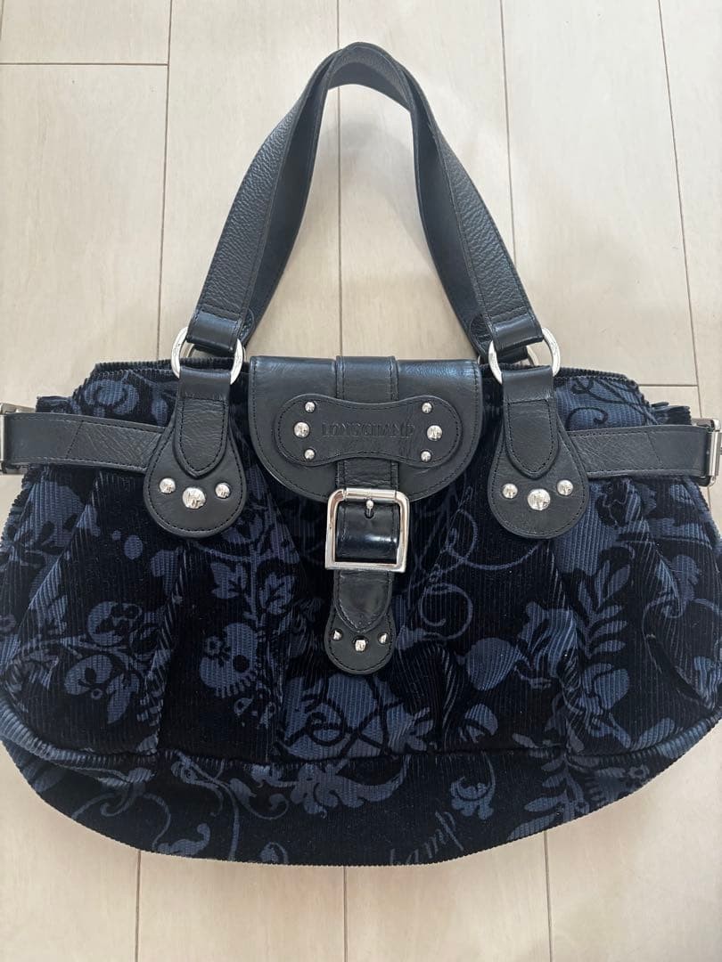 Longchamp Hand Bag Tote Purse Logo Authentic