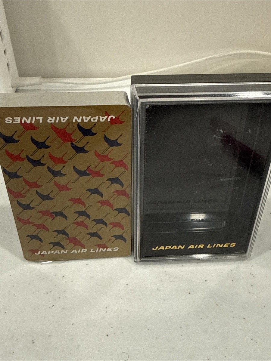 Nintendo Co. Japan Air Lines JAL Crane Playing Cards PAPER TAX