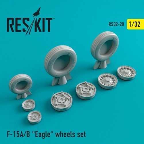 Reskit RS32-0020 1/32 F-15 (A/B) Eagle Wheels Set (1/32)